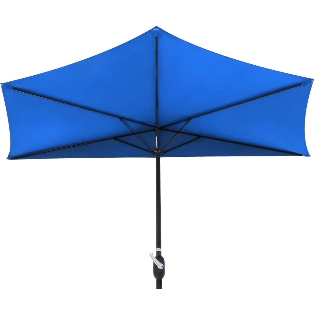 Trademark Innovations Patio Half Umbrella - 9' Diameter (Tan)