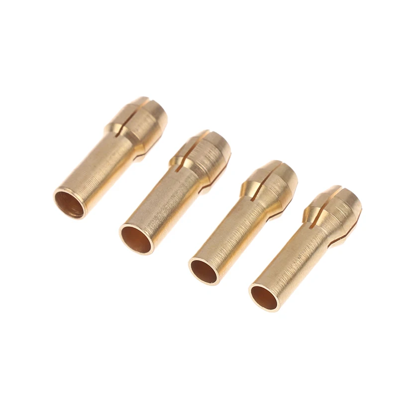 10Pcs/set For Power Rotary Tool 0.5mm-3.2mm Mini Drill Chucks Adapter Chucks For Chuck Adapter Micro Collet Brass