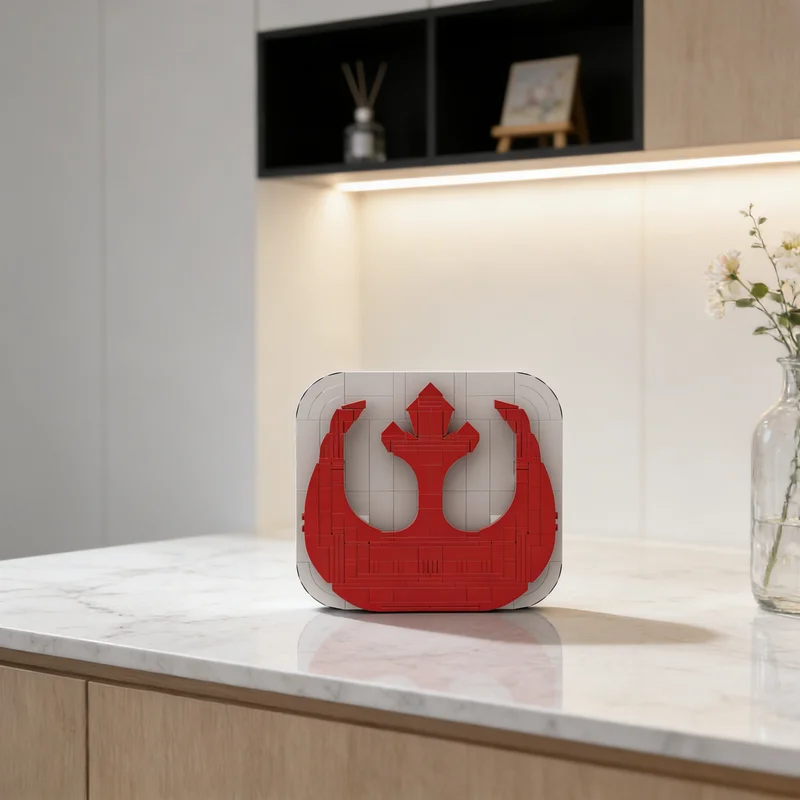 247pcs MOC Rebel Crest Star Battle Model Building Blocks Construction Christmas Gifts Toy Creative DIY Idea Assemble Kids Toys