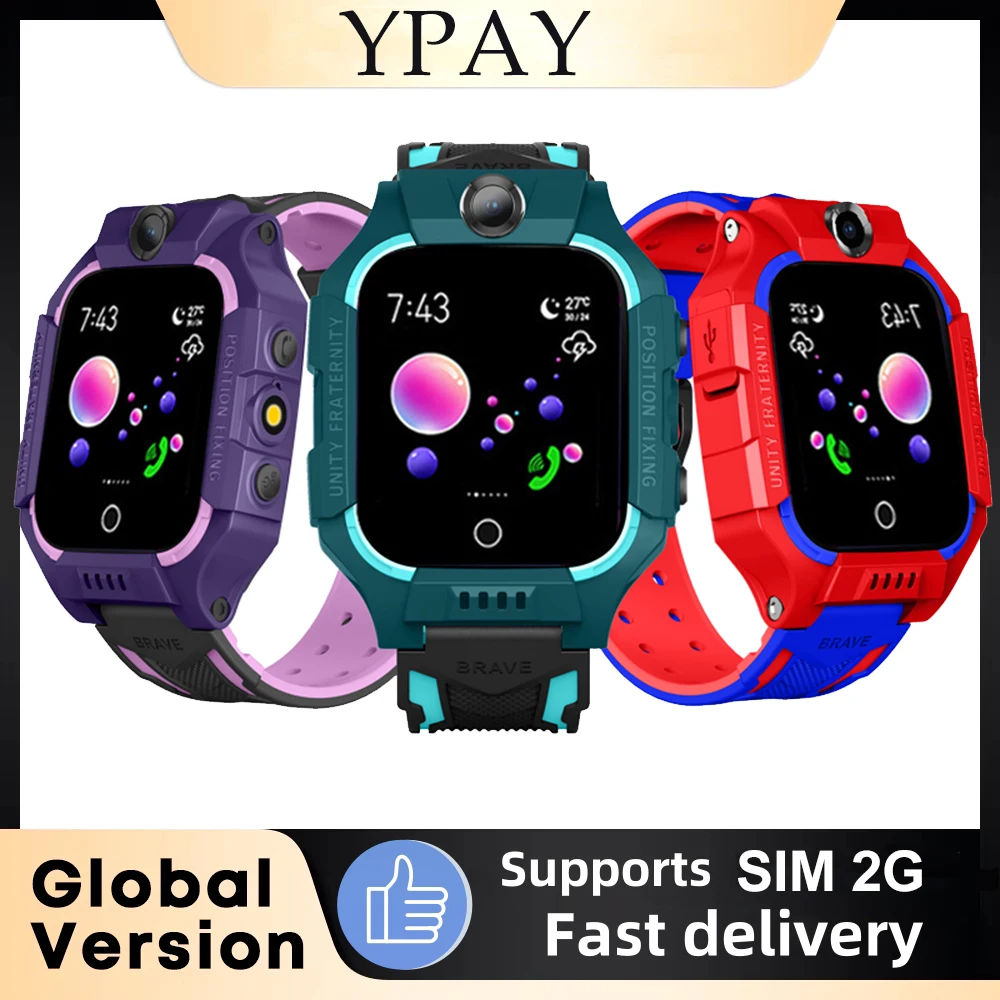 

Smart Watch For Kids Gps HD Call Voice Message Waterproof Children Smartwatch With Sim Card SOS Photo Watch For 3-12 Years old