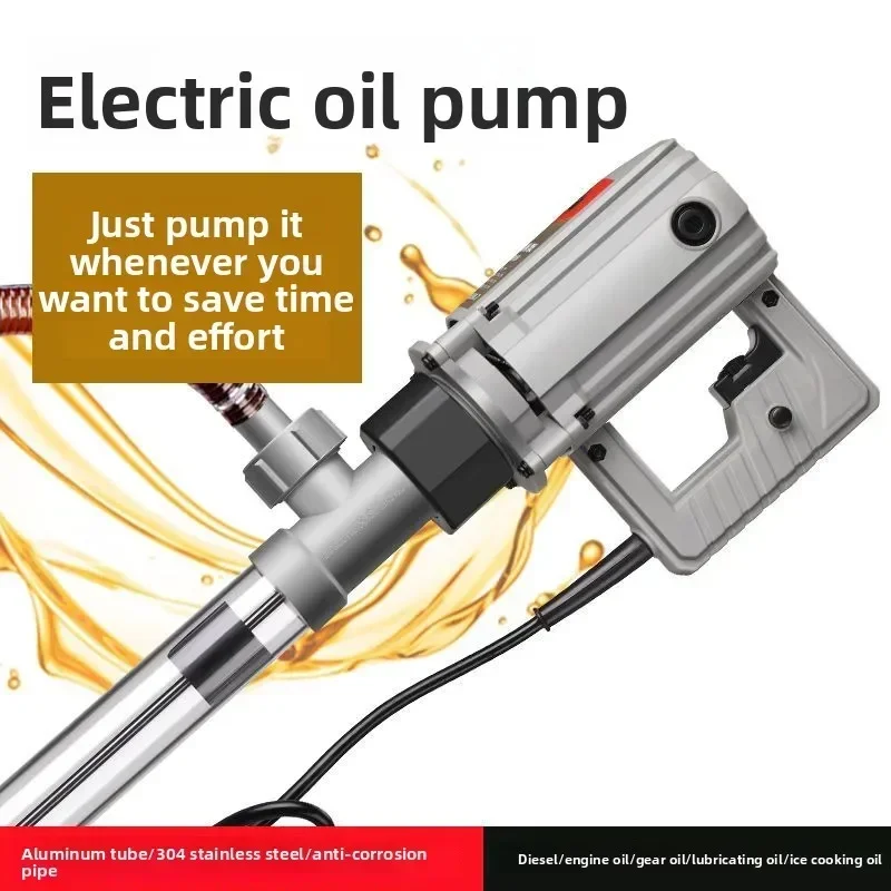 Durable High temperature resistant portable electric oil pump 220v diesel fuel dispenser High viscosity chemical anti-corrosion view 6