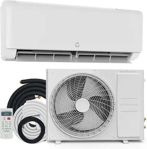12,000 BTU Mini Split Air Conditioner with Heat Pump 18.5 SEER Cools Up to 750 Sq. Ft, Energy Efficient Inverter AC with Remote