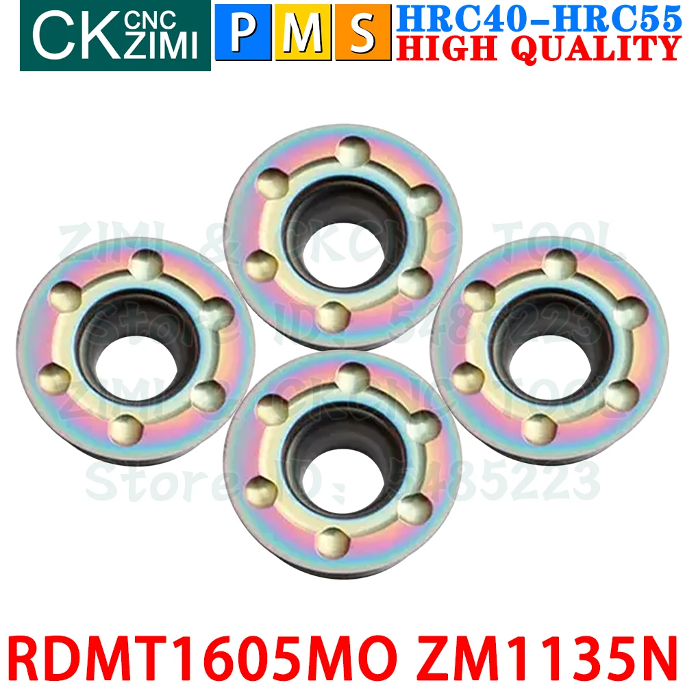 RDMT1605MO ZM1135N RDMT 1605 MO ZM1135N R8 เม็ดมีดคาร์ไบด์เครื่องมือเม็ดมีดกลึงภายนอกเครื่องมือตัดกลึงโลหะ RDMT1605 RDMT 1605MO TRS 8R CNC เครื่องกลเครื่องมือจัดทำดัชนี