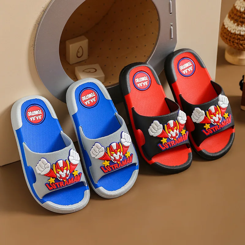 

Disney Children's Iron Man Slippers Cartoon Boys' Summer Home Shoes Boys Sandals Waterproof Anti-slip Kids Garden Shoes Size