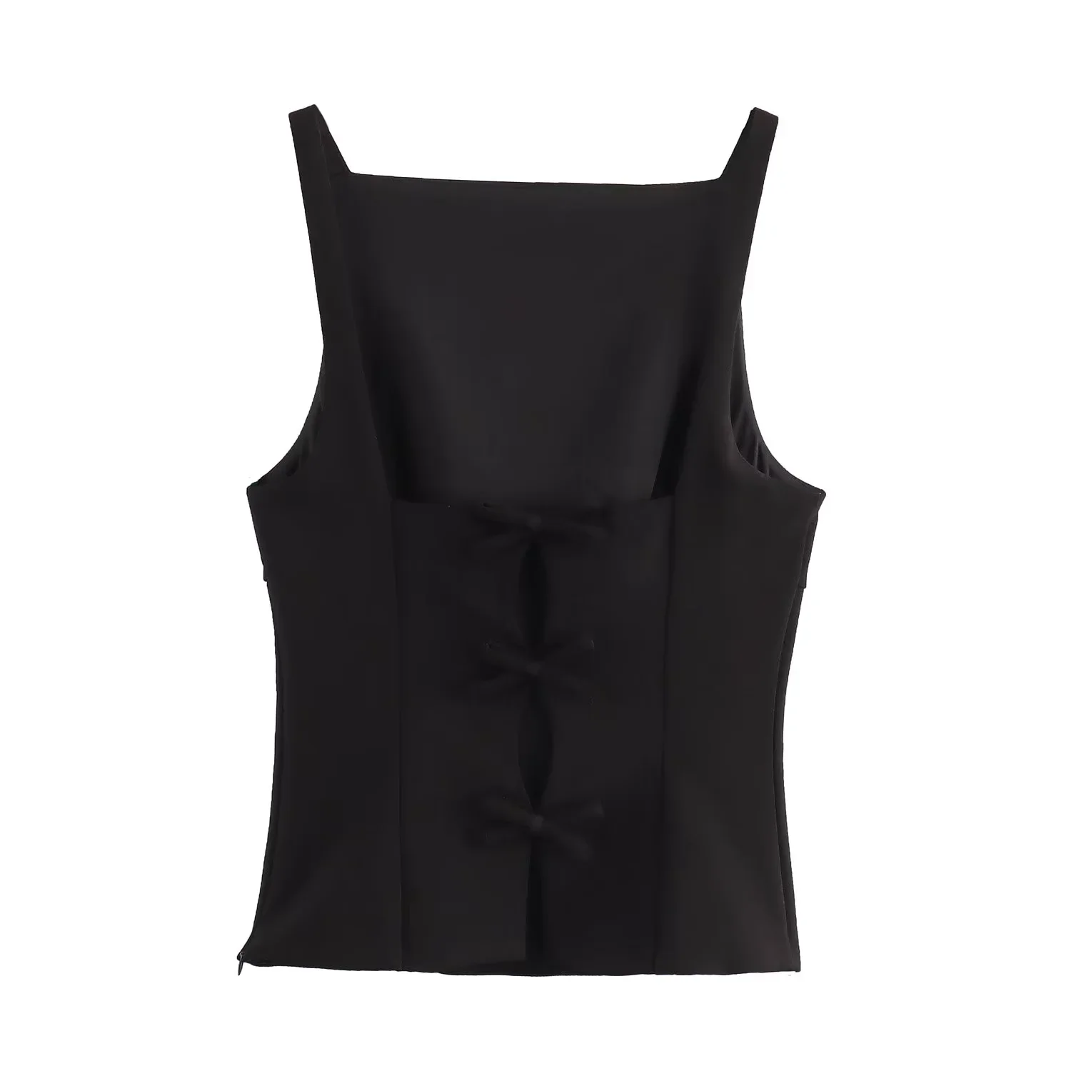 Top sin Mangas de Estilo Casual para Mujer JNLEAOG, Diseño Versátil, Nuevo Modelo de Otoño, Tela de Poliéster, Corto, Color S...