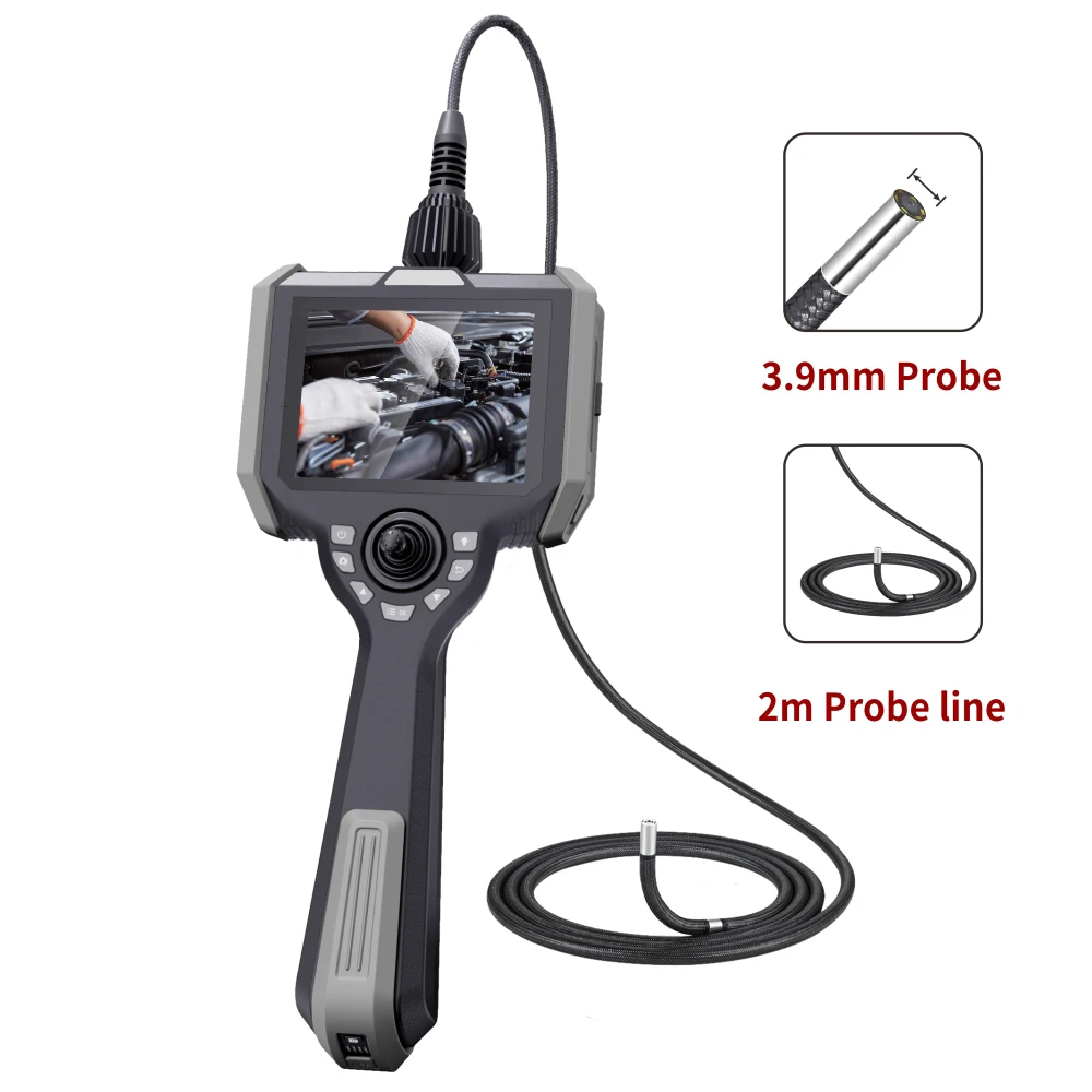 NEW Large Screen Endoscopic Camera Aircraft Turbine Engine Inspection Borescope 4-way Articulating  Optic Fiber Endoscope Camera