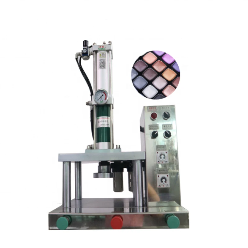 Laboratory Desktop small scale batch makeup powder pressing machine for face cake eyeshadow