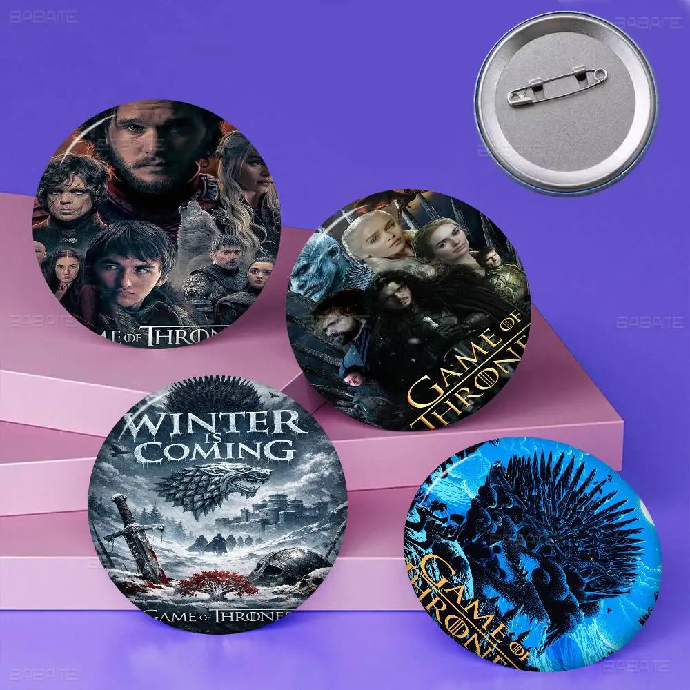 H-House Of The D-Dragon Targaryen 32/44/58MM Customizable Button Pins Cute Funny Creative Badge Jewelry Decor Gifts For Friends