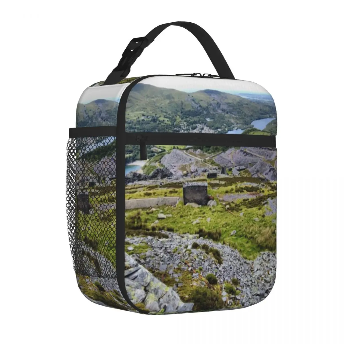 Hot Sale Quarry View Boho Leakproof Lunch Bag Nursery Food Canvas Lunch Bag
