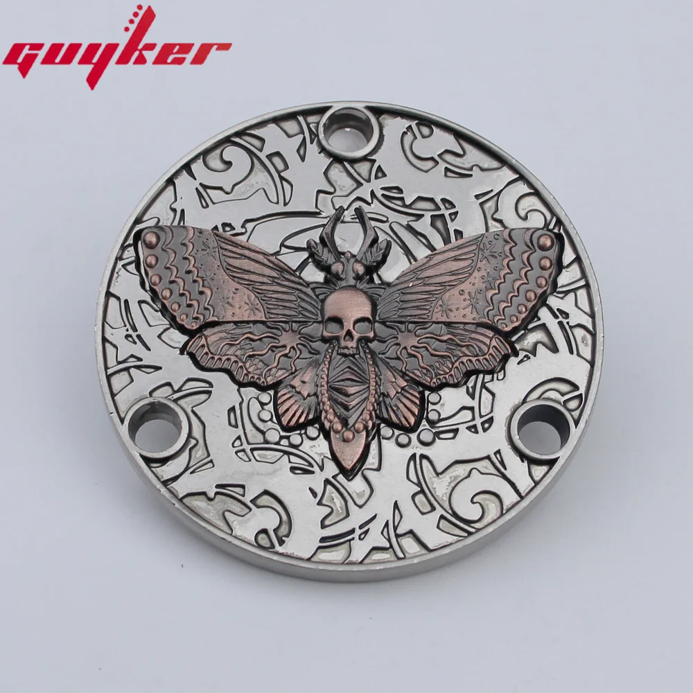 Guyker Guitar Back Cover Gear /Roulette /Butterfly Pattern Metal Toggle Switch Compatible With LP Style Guitar