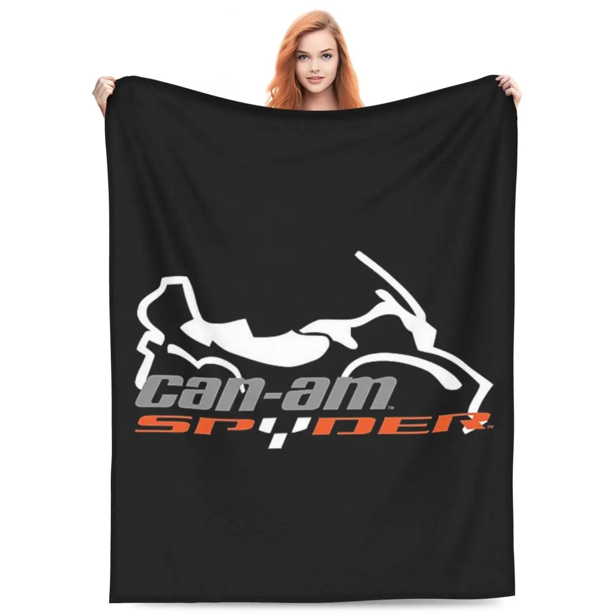

Can-Am BRP Motorcycle Blanket Flannel Sofa Breathable Throw Blankets for Home Bedroom Outdoor Throws Bedspread Quilt