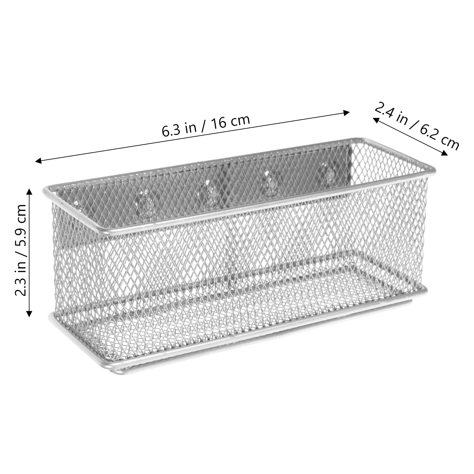 حامل القلم الرصاص المغناطيسي سلة التخزين منظم شبكي معدني لخزانة الثلاجة السبورة حامل القلم المغناطيسي للخزانة و