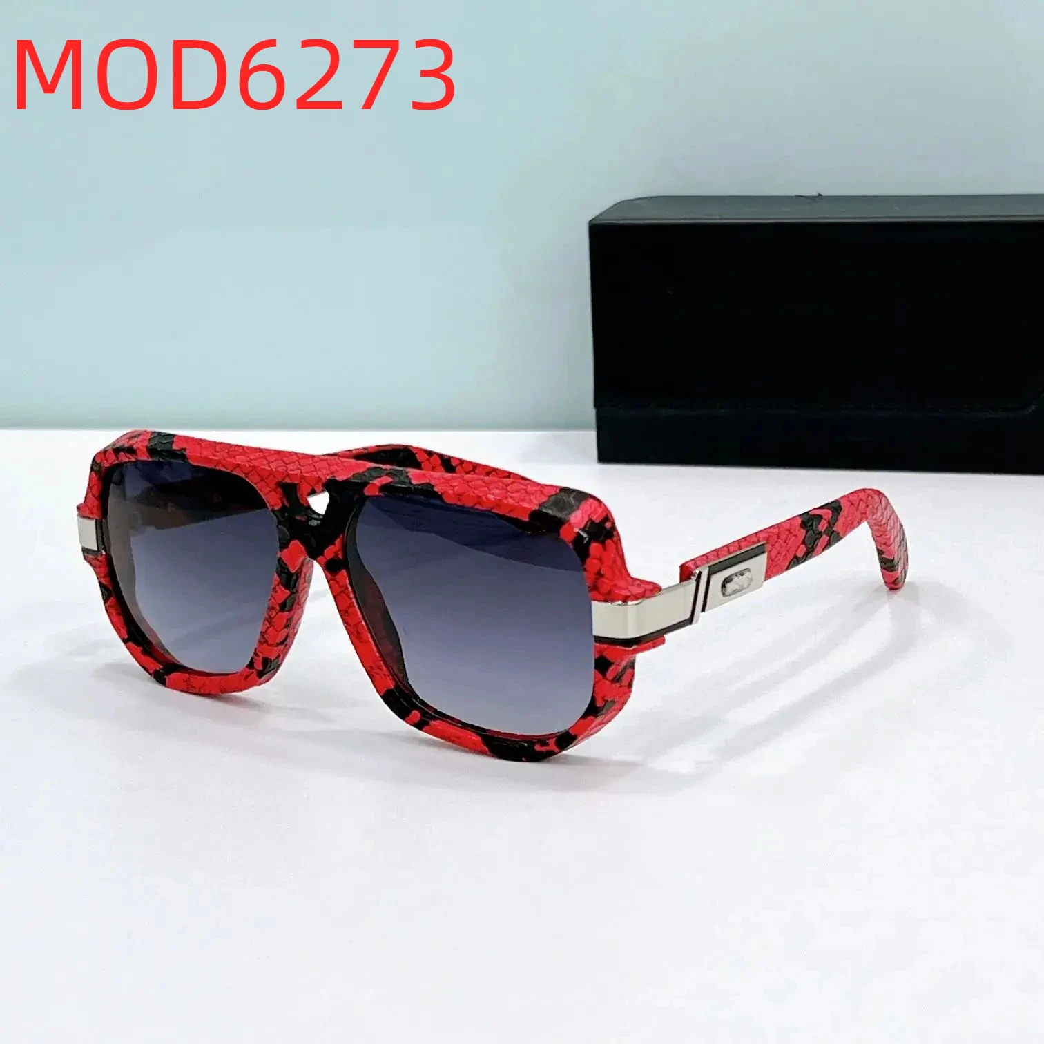 

Аутентичные ORIGINALCAZAL MOD6273, модная красная кожаная оправа, мужские и женские солнцезащитные очки UV400, деловые поляризационные мужские очки для пар