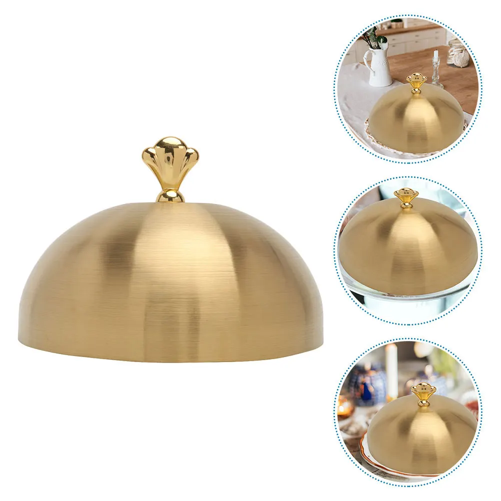 غطاء شريحة لحم من الفولاذ المقاوم للصدأ، واقي قبة الطعام، مضاد للرش، حفظ الطازج، تصميم إبداعي، حافة ناعمة، مقاوم للصدأ