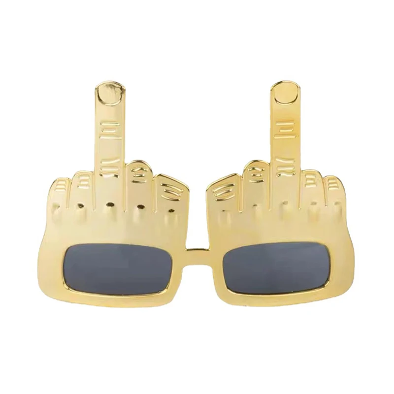 Creative Vertical Middle Finger Glasses, Decorative Props, Funny Sunglasses, Dance Party Props, Performances, Selfies, Glasses