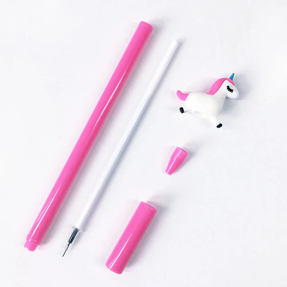 

8pcs Gel Pens Black Ink Smooth Writing Wear-Resistant Comfortable Grip Creative Stationery For School Study Pens