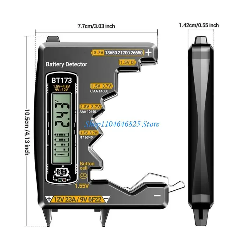 Multiple Purpose Battery Checker Tool Features Double Readout Display Pocket Size