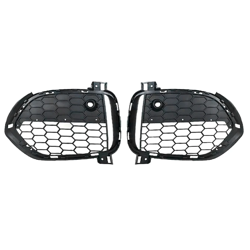 

1 Pair Front Bumper Grille Fog Light Covers Frame For BMW X5 F15 2012-2015 M Sport 51118064633 51118064634