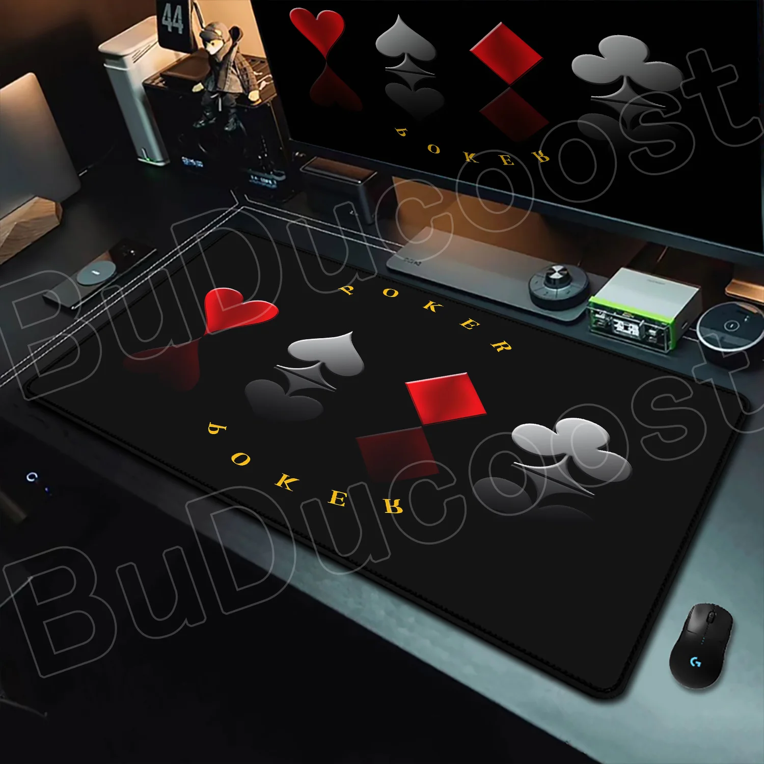 

HD Printing Poker Card Mouse Pad Computer XXL MousePad Keyboard Mouse Mat Gamer Non-slip Rubber Office Carpet Dwsk Mats Mousepad