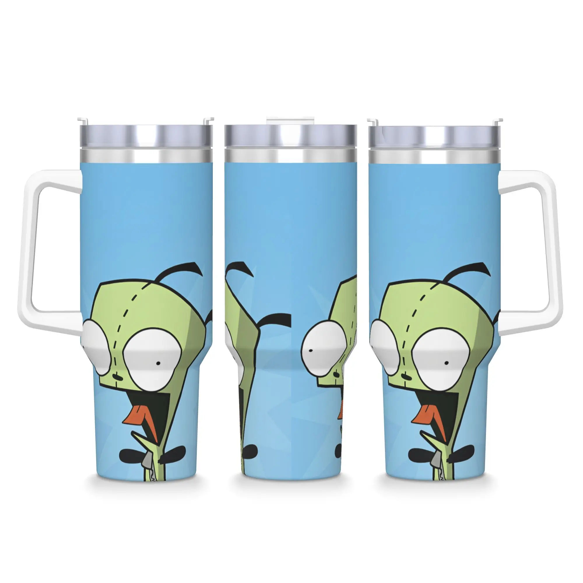 Stainless Steel Tumbler Gir Coffee Mug Invaders Zims Heat Preservation Cold Drink Car Mugs Driving Custom Water Bottle