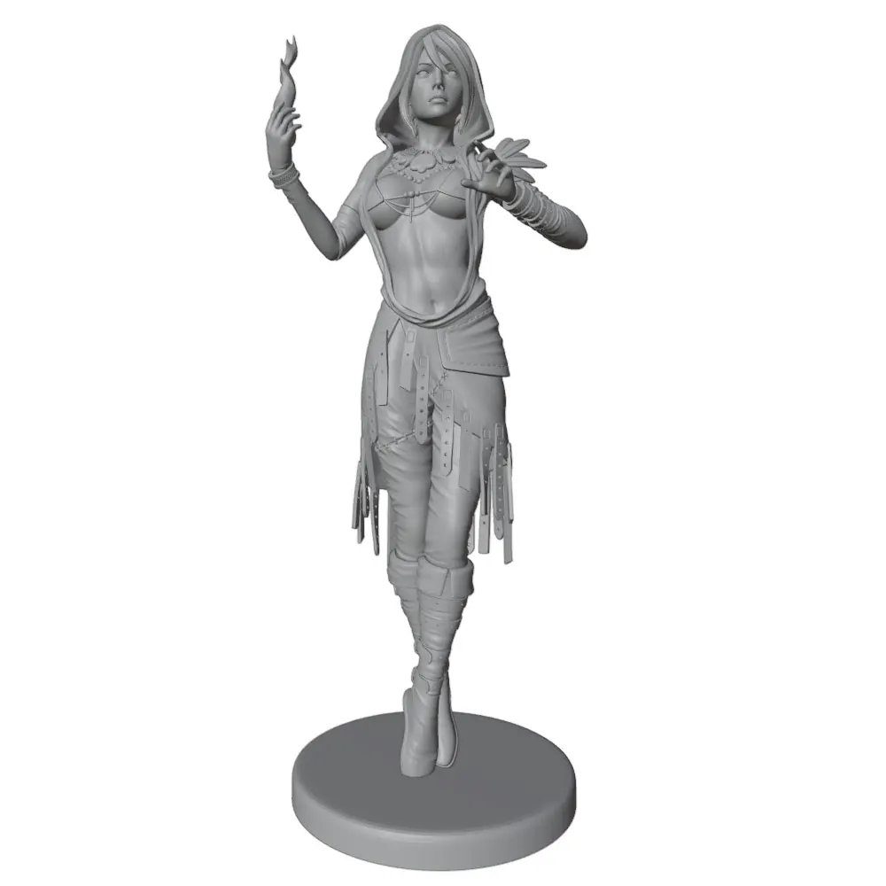 1/24--1/8 Movie Character Model Girl Resin Model Kits 3D Printed Gray Model Figurine DIY Doll Model Unassembled And Unpainted