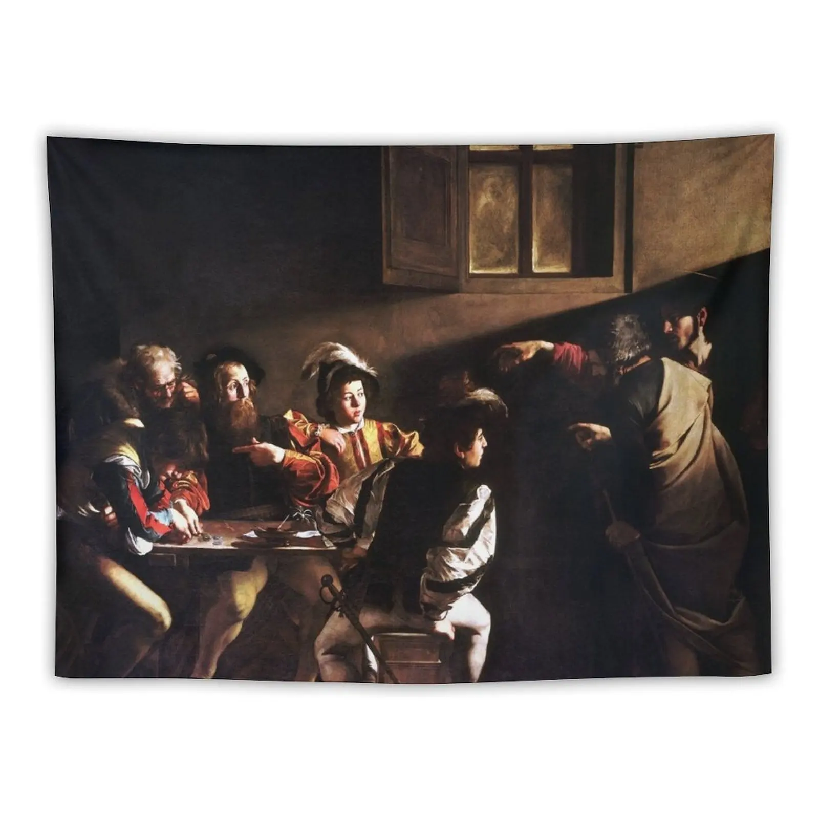 

Caravaggio The Calling of Saint Matthew Tapestry Bedrooms Decorations Room Aesthetic Decor Tapestry