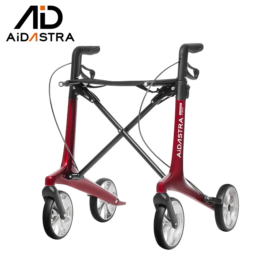 

Aidastra Foldable Swift For Elderly Portable Carbon Fiber Alloy Mobility Folding Rollator Walker