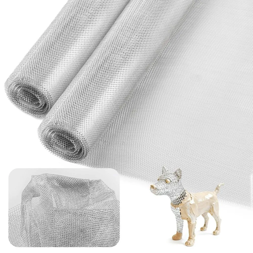 

Aluminum For Sculpting Wire Mesh, 2 Rolls Of 6.5FT X 16IN Wire Mesh For Arts And Crafts, Armature Wires For Sculpting