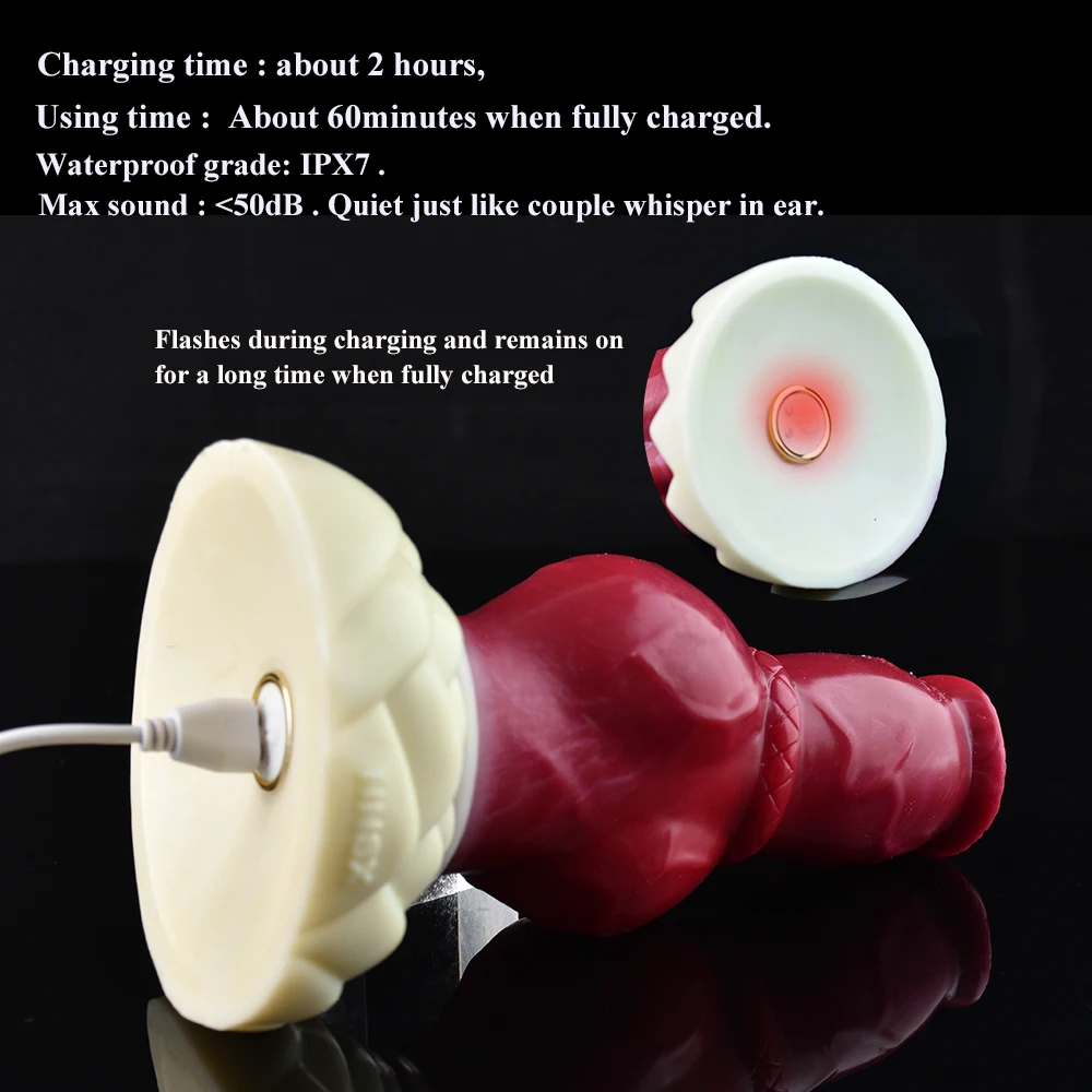 NNSX gruby duży węzeł wibrator dla kobiet stymulator łechtaczki zwierzę pies Dildo seks zabawka analna miękka silikonowa wtyczka z przyssawką