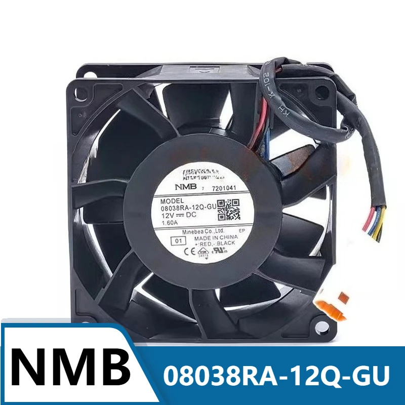 

NMB 08038RA-12Q-GU 8038 1.60A 12V 4-wire High Air Volume Cooling Fan