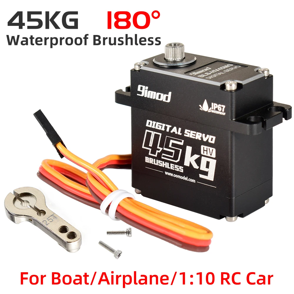 9imod RC Servo 35kg 45kg 25kg 51kg Metalen Waterdichte Borstelloze Servomotor Voor Servo RC 1/10 1/8 Traxxas TRX4 Axiale SCX10 RC Auto