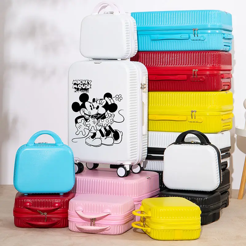 

Disney 20/22/24/26/28 Inch Travel Luggage Password Trolley Suitcase Universal Wheel Lightweight Luggage Mickey Travel Bags Set