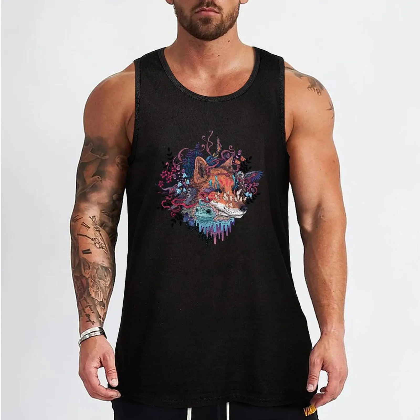 Envoy (Kitsune) Tank Top summer Gym T-shirts for men