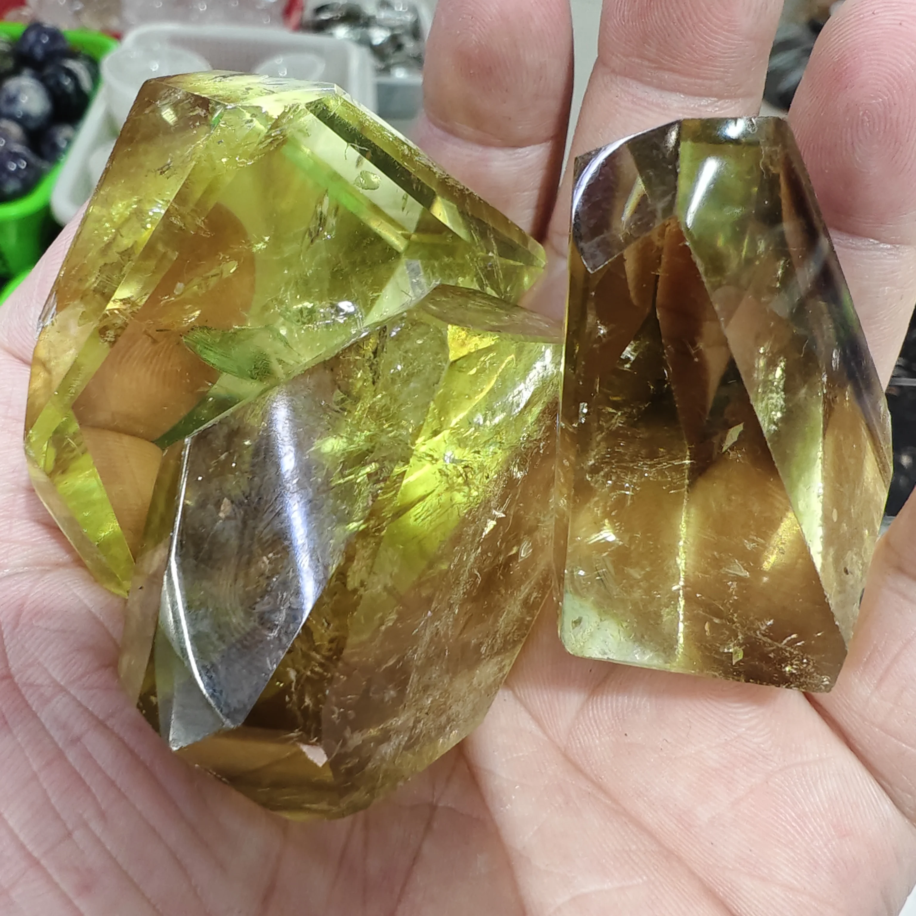 Irregular Clear Quartz Raw Good Quality Citrine Natural Crystal Free Form Polygon Bulk Decoration Genuine Valuable Stones Jewel