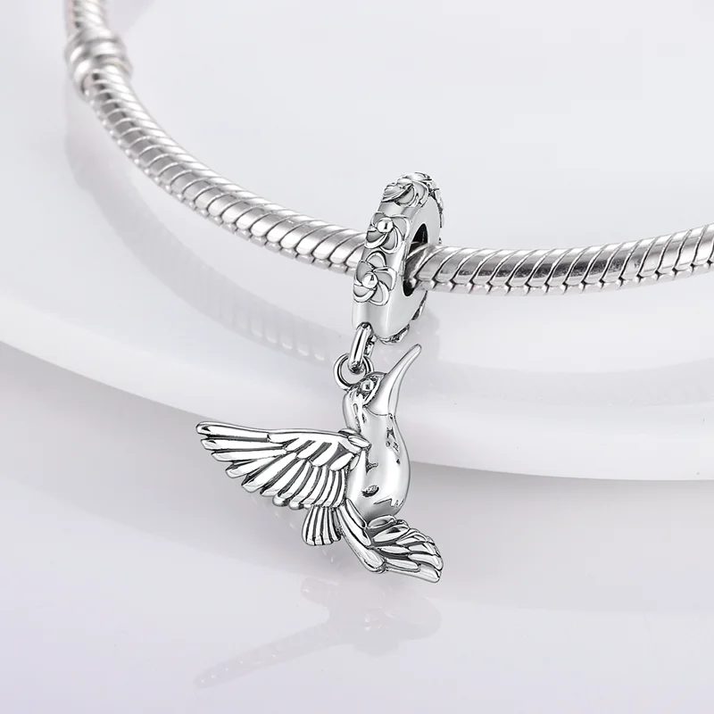 

Fit 3mm Original Bracelets 925 Sterling Silver Mountain Bird Charms Beads For Women DIY Birthday Party Jewelry Gifts