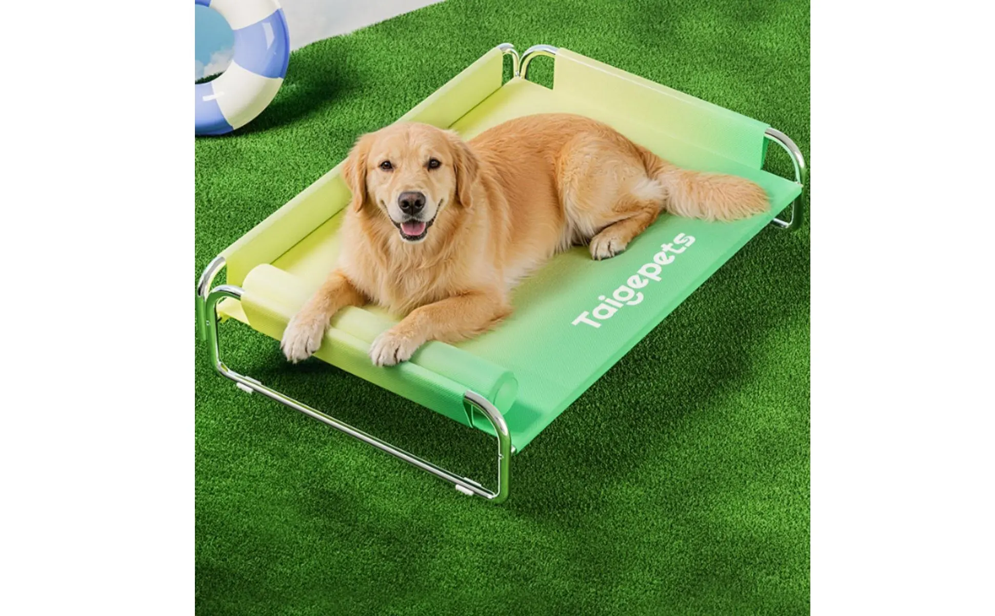 Stainless Steel Dog Bed Washable Elevated Dog Bed Pet Furniture Long-Lasting Cooling for Large Dogs