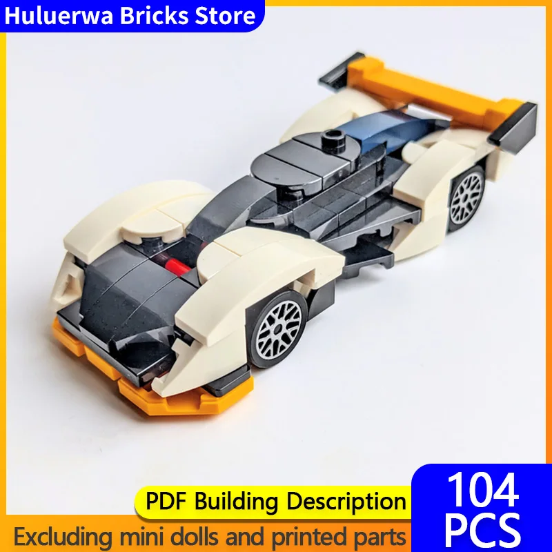 

Speed Racing Car Model MOC Building Bricks Solus GT Hypercar Modular Technology Gifts Holiday Assemble Children Toys Suit