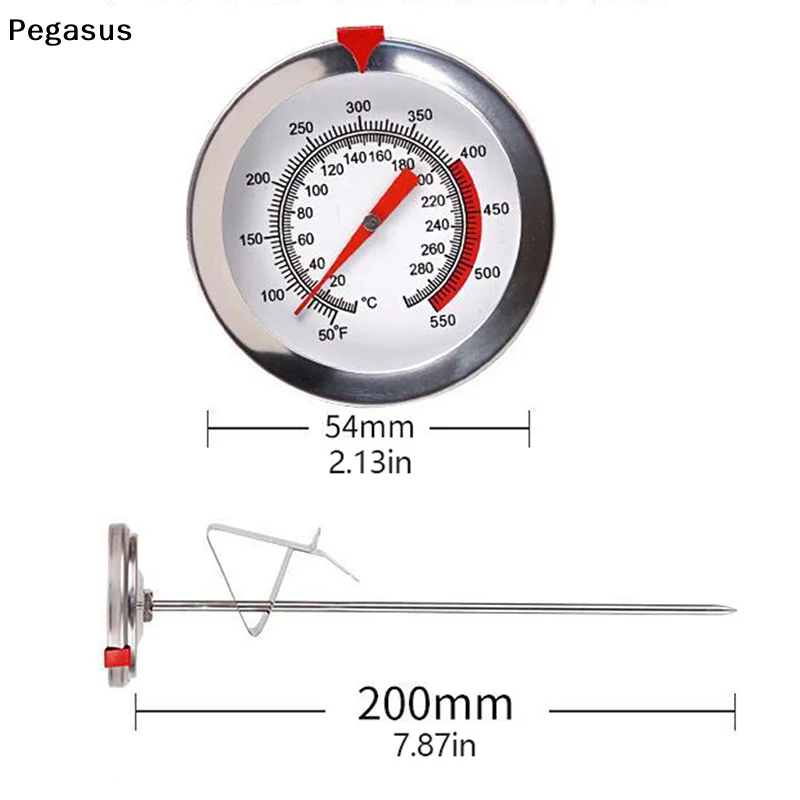 [S]1Pc Stainless Steel Pocket Probe  For BBQ Meat Food Kitchen Cooking Instant Read Meat Gauge Temperature Meter