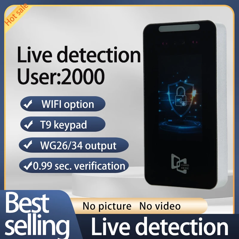 Aopu Gezichtsherkenning Time Bedienden Aanwezigheid Machine