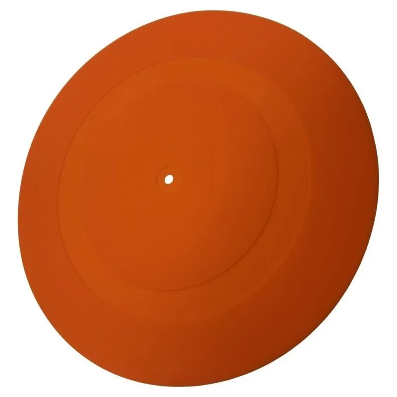 [NEW A09R!】 DIY Orange 28CM Turntable Mat Audiophile Slipmat Anti-Vibration LP Vinyl Record Replacement