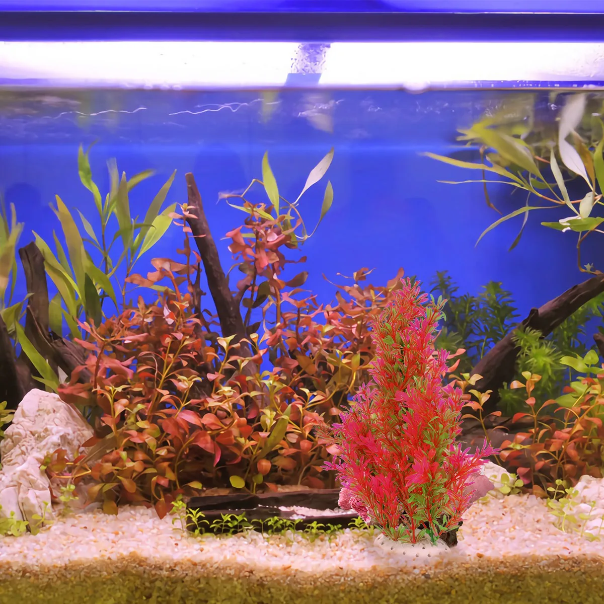 

Artificial Water Plants Fish Tank Decorations Fake for Aquarium Grass Plastic Faux