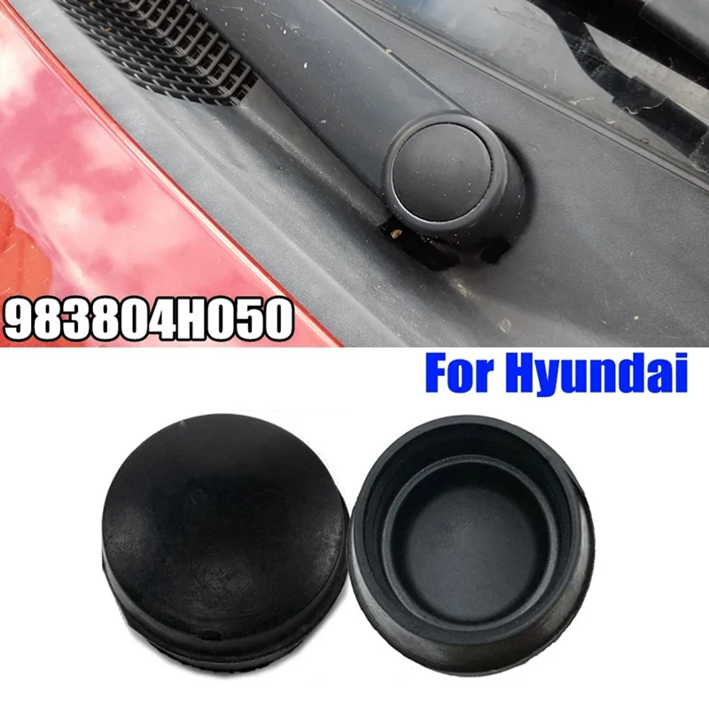 2 Pcs Front Windshield Wiper Arm Nut Cover Cap Bolt Blade Arm Nut Cap For Hyundai 983804H050