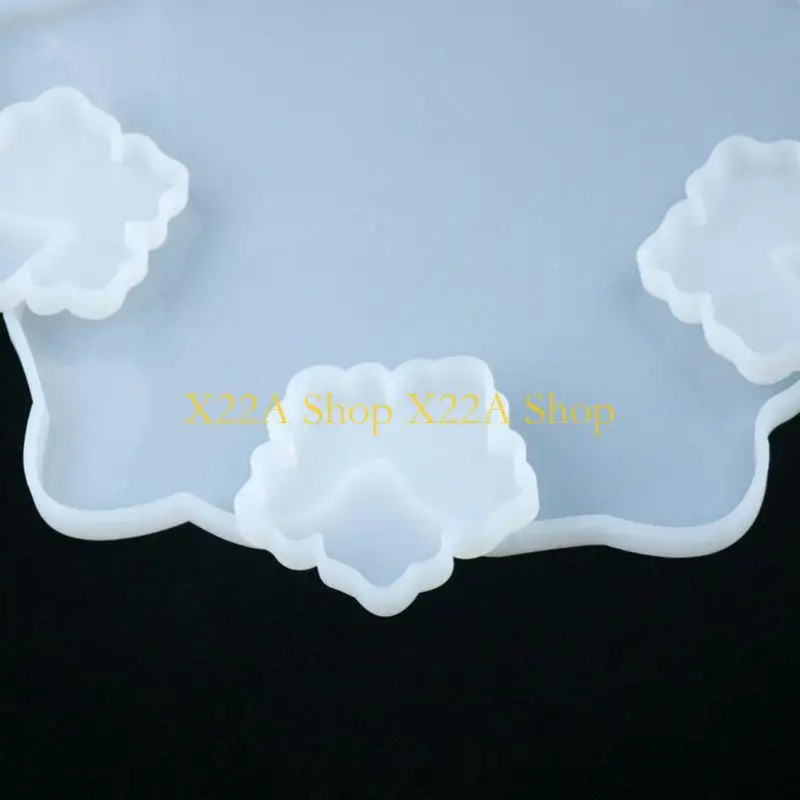 فريدة من نوعها راتنج الايبوكسي الكريستال زهرة الزهرة التي تصب العفن المصنوع يدويًا يدويًا أداة صنع السيليكون