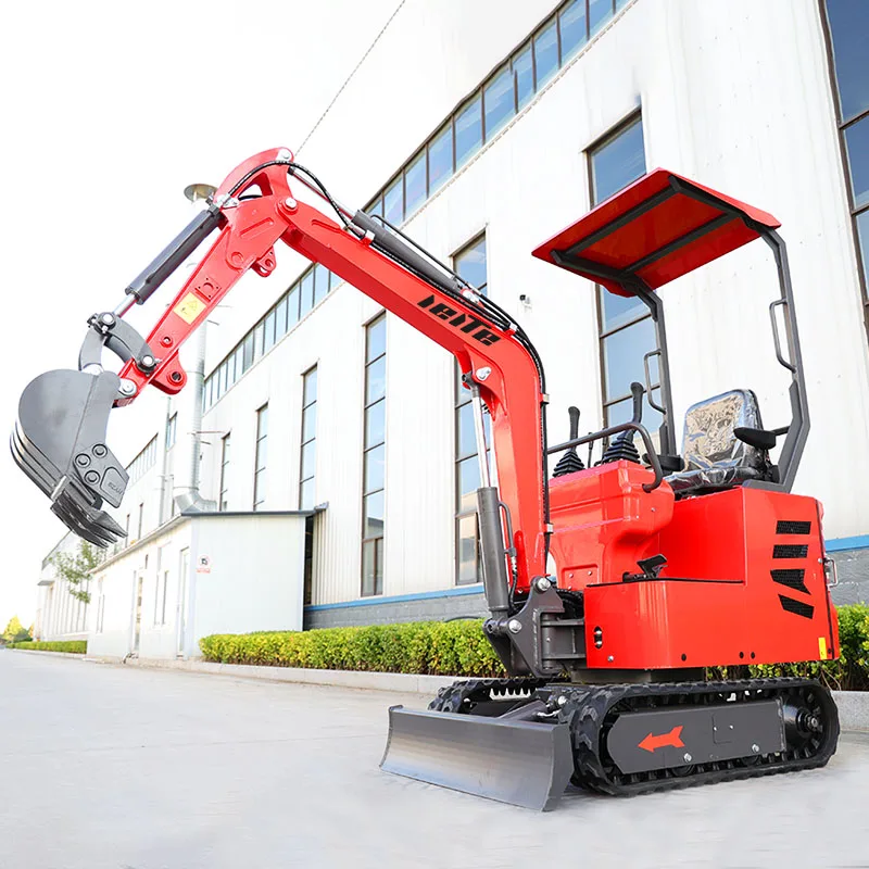 Mini Excavator 1 ton Mini Digger With Cab Diesel Engine Construction Equipment Compact miniBagger With  Customized