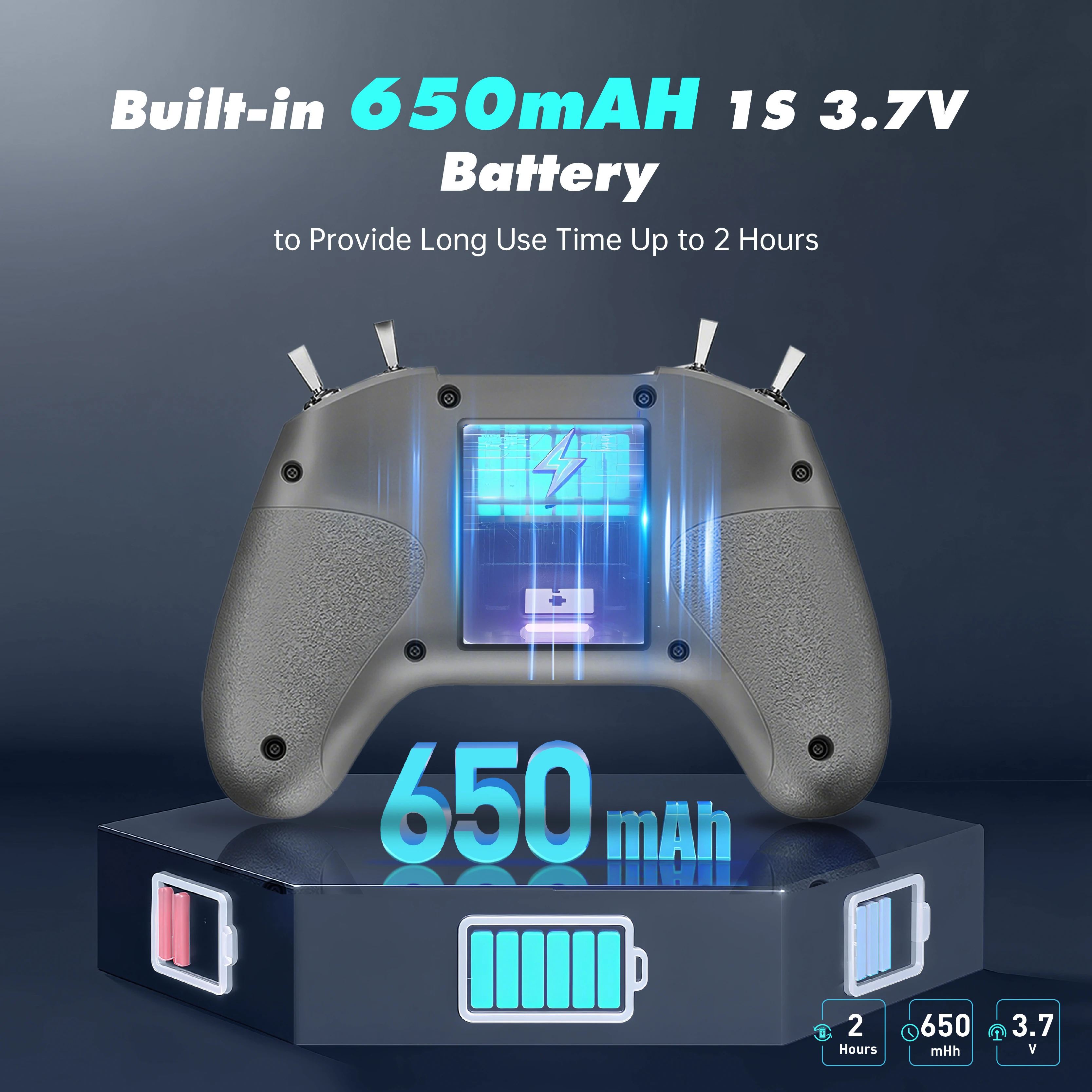 Transmetteur Radio ELRS 8CH 2.4G ExpressLRS 100mW, télécommande pour simulateur FPV, Drone de course RC, hélicoptère, voiture, bateau fixe