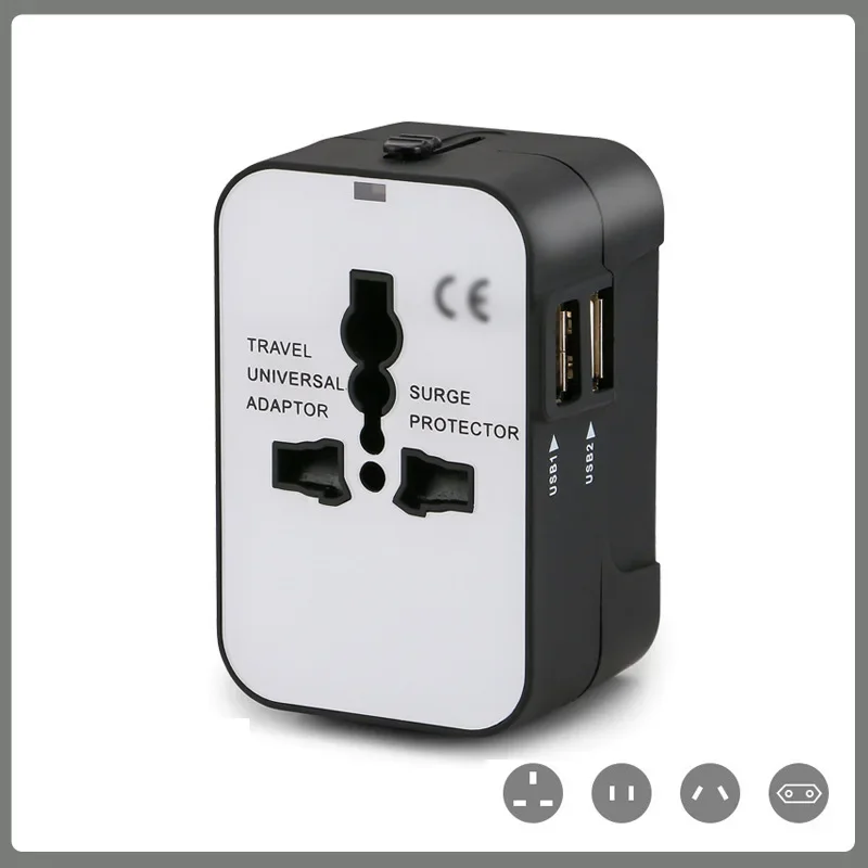 Travel abroad conversion socket Multi-national universal USB  Converter socket