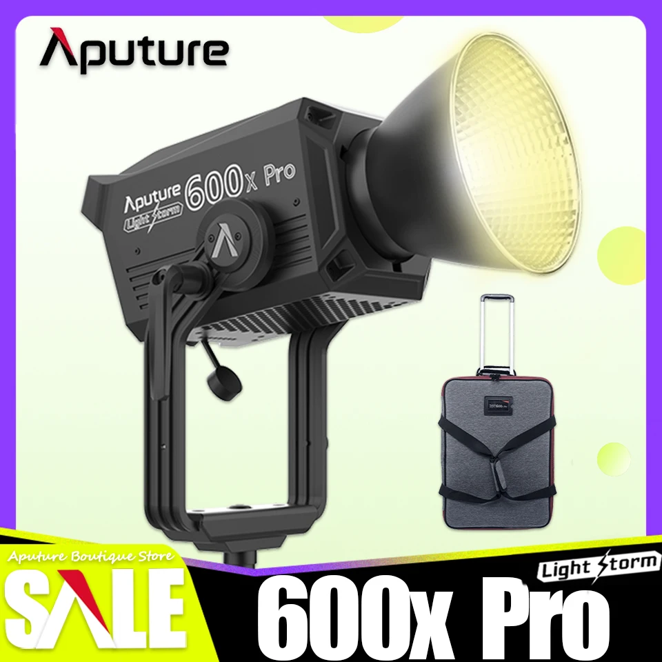 

Aputure LS 600x Pro LED COB Video Light 600W 2700K-6500K Bi-color Waterproof for Camera Photography Interview Studio Lamp