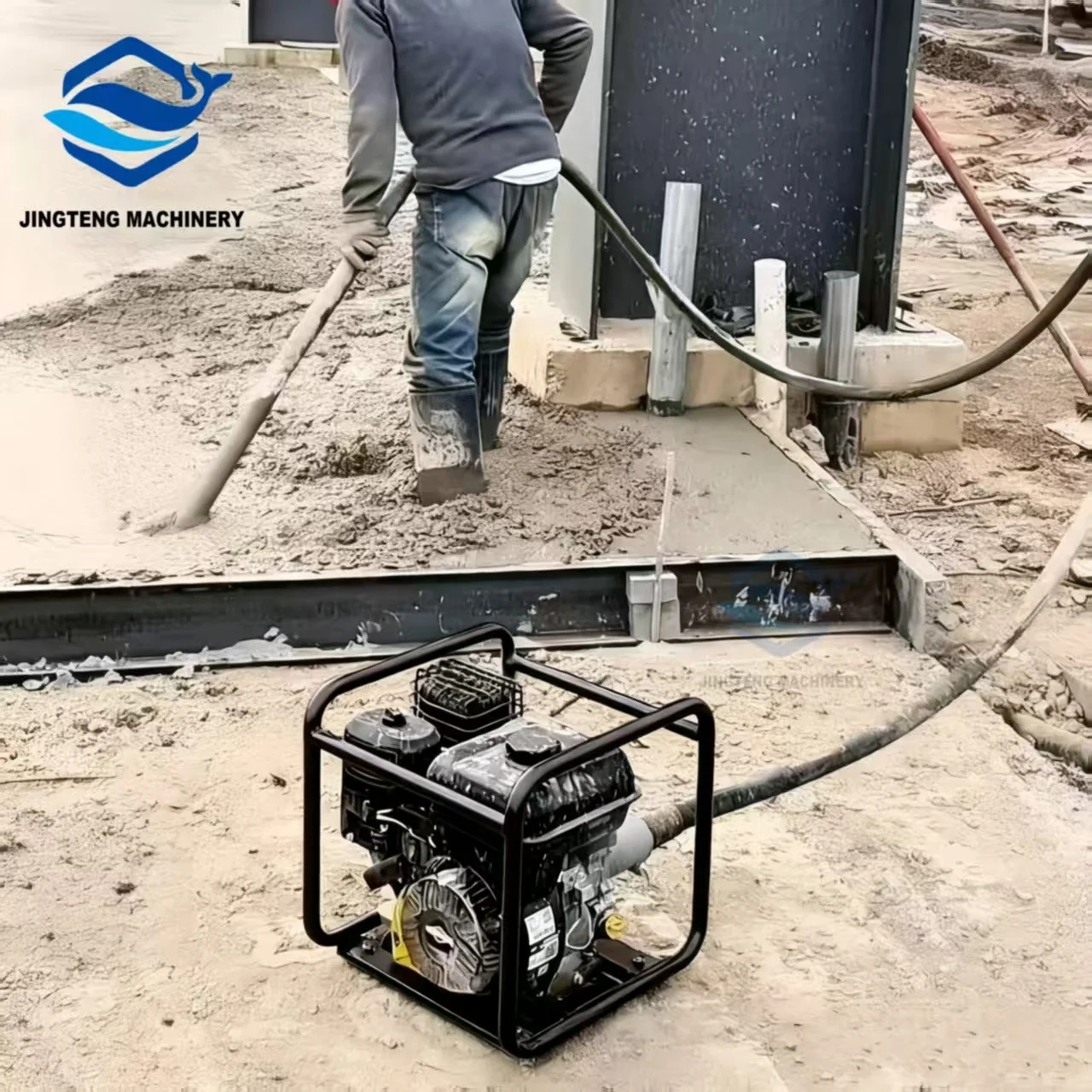 Insert Diesel Concrete Vibrator 50MM 4/6M  Concrete Poker Vibrator Plug-In Construction Rod Concrete Slurry