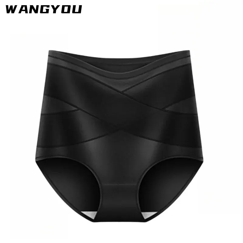 3pcs Women Cotton Panties Seamless High Waist Buttock Lifting Soft Fitness Sports Casual Briefs Comfy Breathable Stretchy