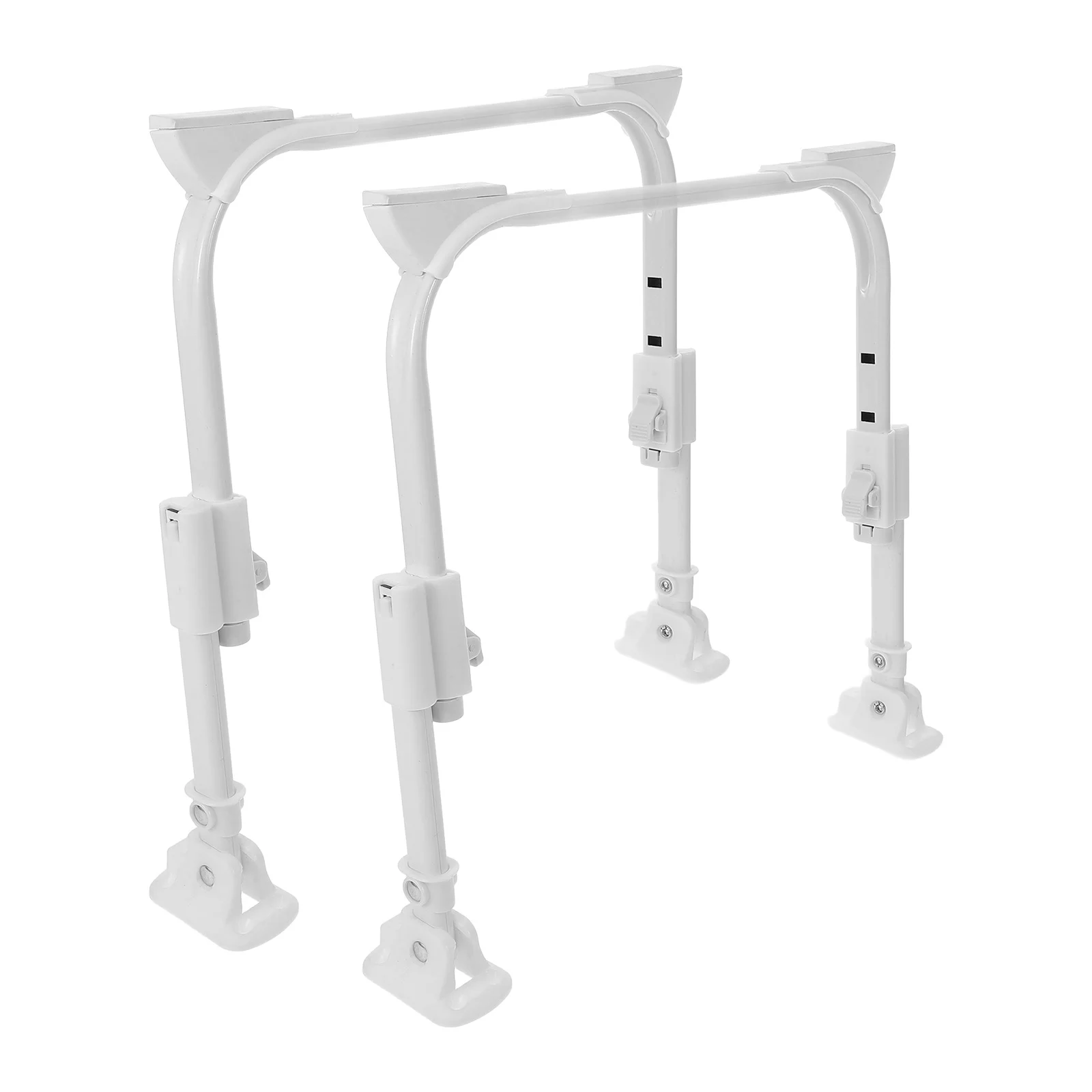 2 قطعة أرجل طاولة قابلة للطي قابل للتعديل سرير معدني مكتب الساق U-شكل الذاتي قفل نونسليب تركيب مستقر استبدال الساق #5